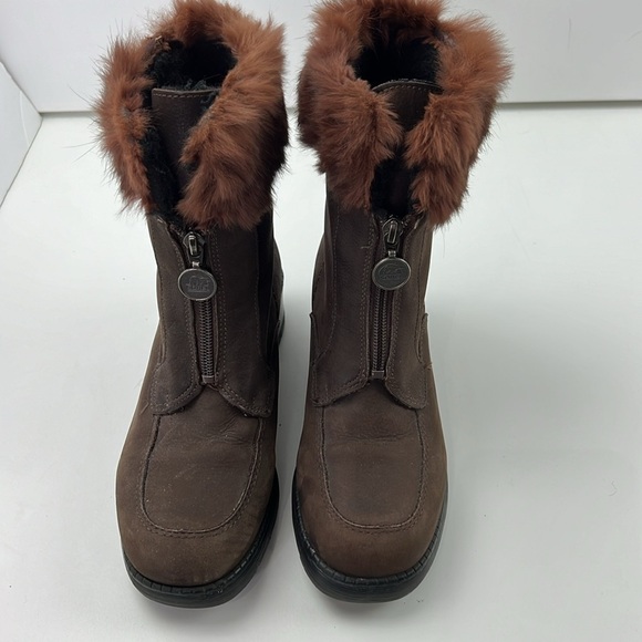 Sorel Women's Block Heel Brown Suede Winter Boots - Picture 4 of 13